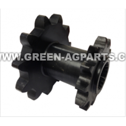 AH101340 Drive Sprocket, 11 tooth and 12 tooth, ,spline bore. For John Deere bean head model 50A Ser