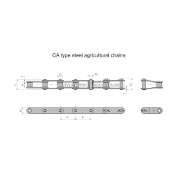 CA type steel AG chains
