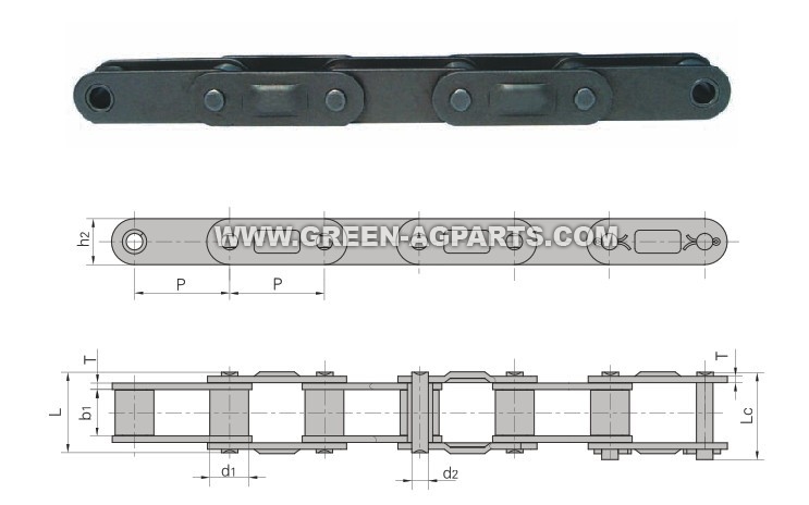 CA type steel agricultural chains