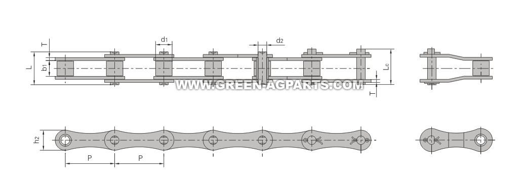 A type steel agricultural chains